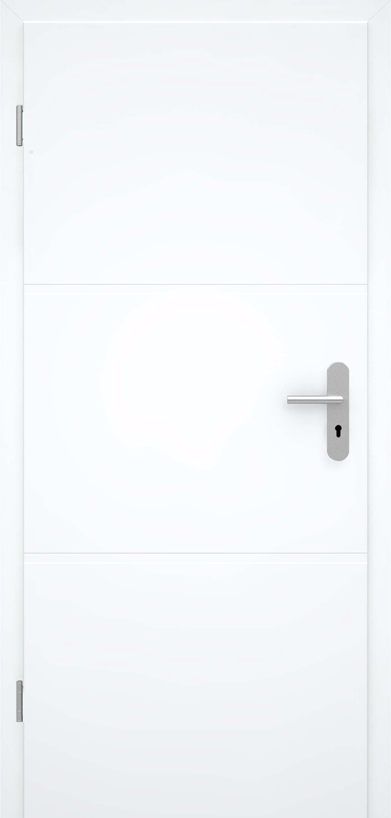 Design-Wohnungseingangstür Futura D Weißlack