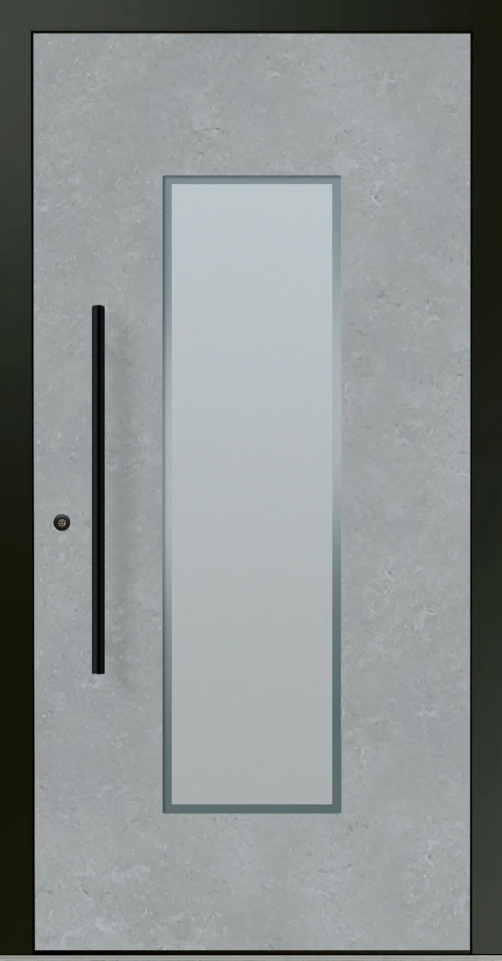 Aluminium-Haustür OptiDoor Blackline 30402D