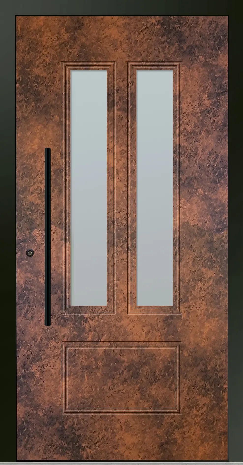 Aluminium-Haustür OptiDoor Blackline 32650D