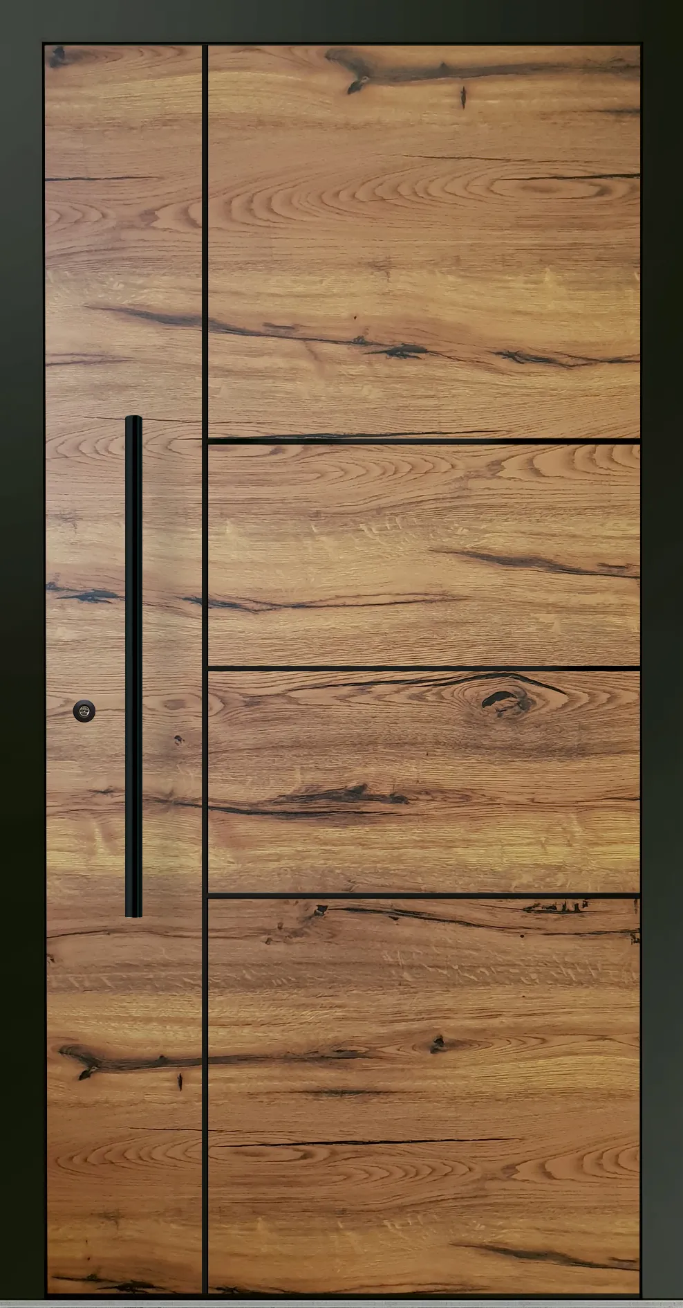 Aluminium-Haustür OptiDoor Blackline 32200D