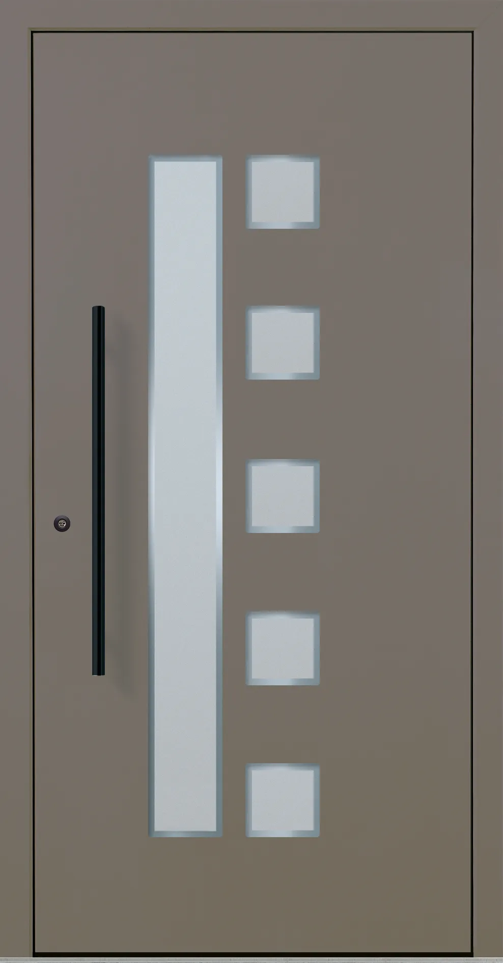 Aluminium-Haustür OptiDoor Blackline 30600D