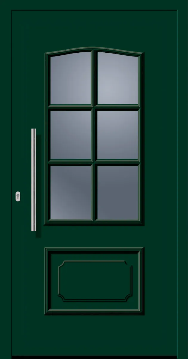 SecuDoor Design 11020D Kunststoffhaustür Dunkelgrün