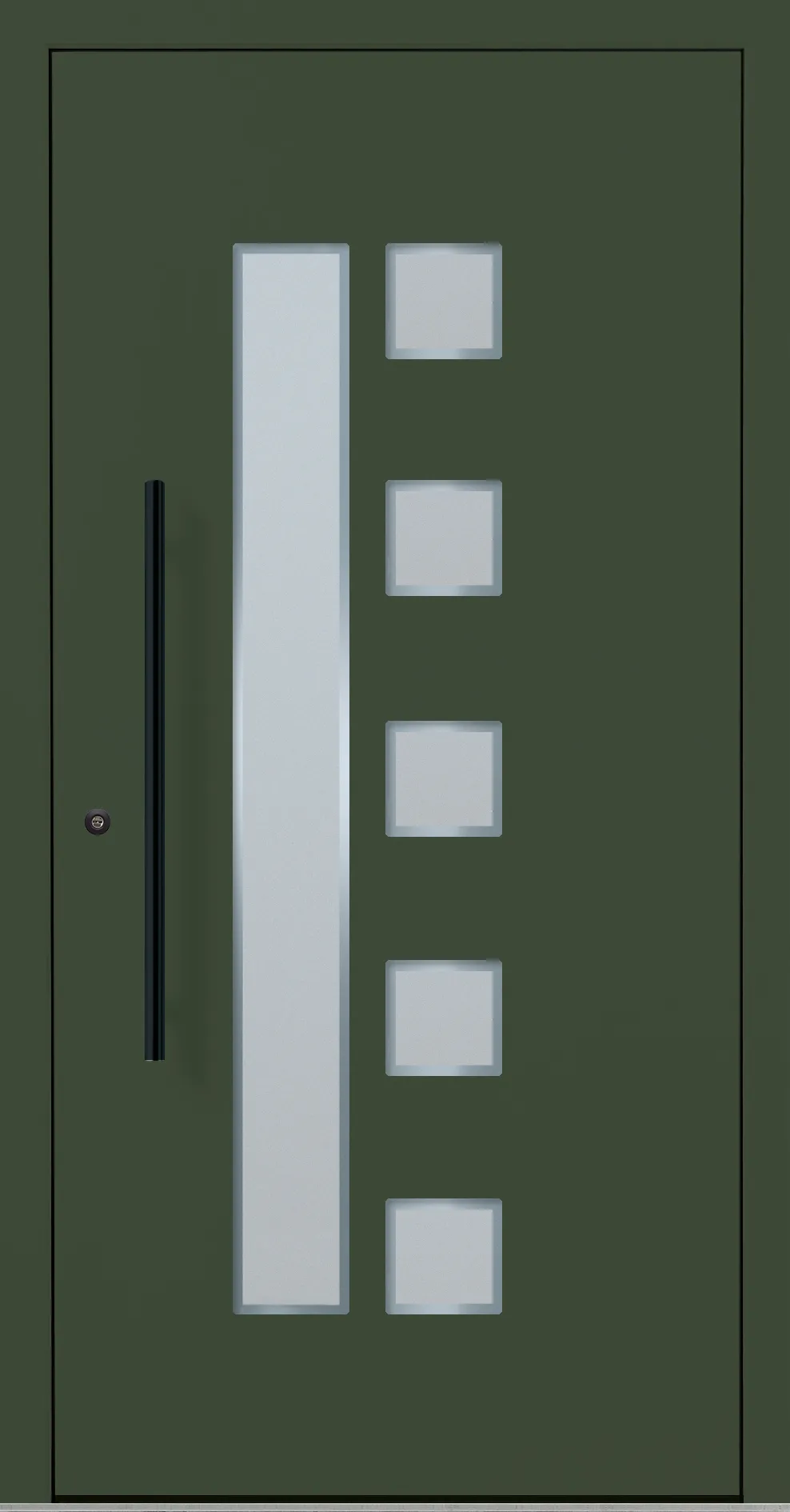 Aluminium-Haustür OptiDoor Blackline 30600D