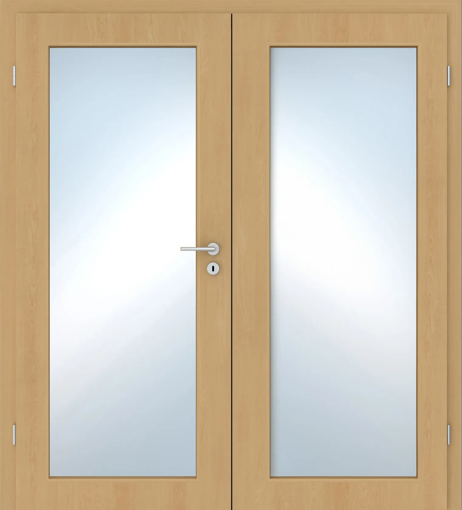 Doppelflügel-Innentür Laminato Ahorn CPL XXL-Lichtausschnitt