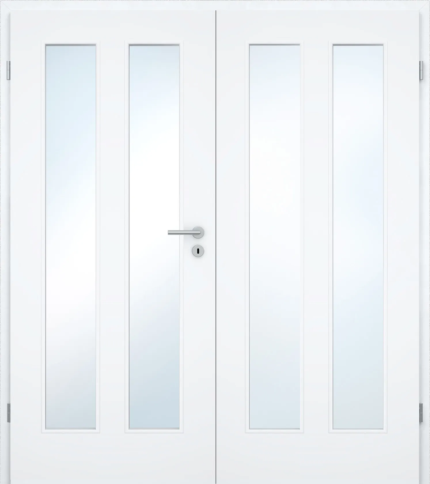 Doppelflügel-Kontur-Design-Innentür Blanco Flair BS2-LA Weißlack