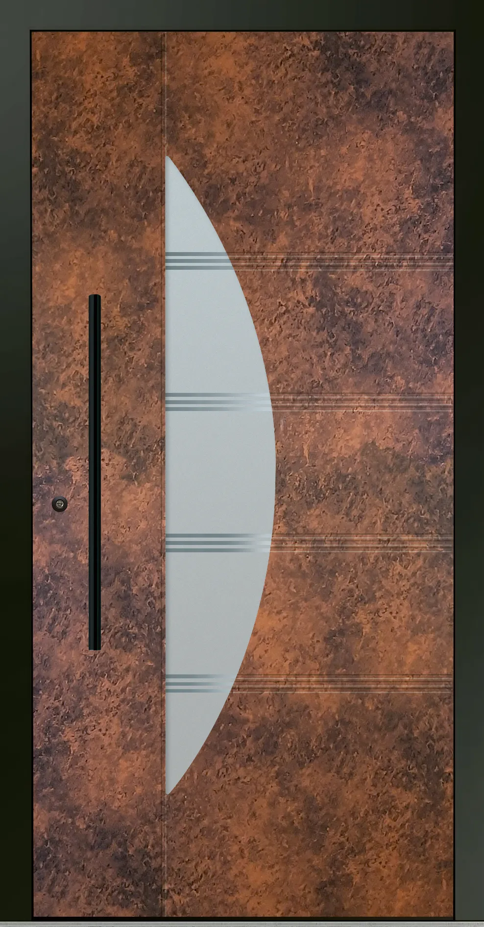 Aluminium-Haustür OptiDoor Blackline 30912D