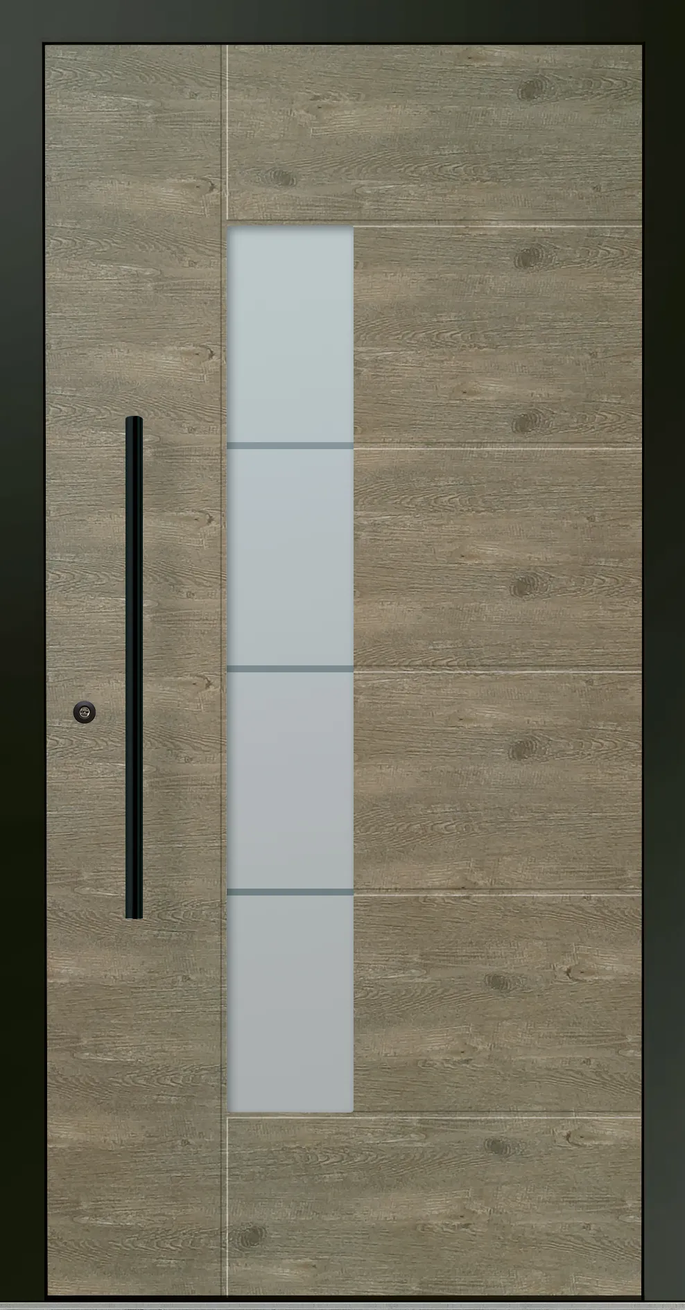 Aluminium-Haustür OptiDoor Blackline 30555D
