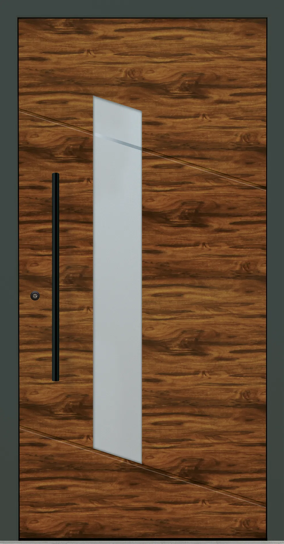 Aluminium-Haustür OptiDoor Blackline 32588D