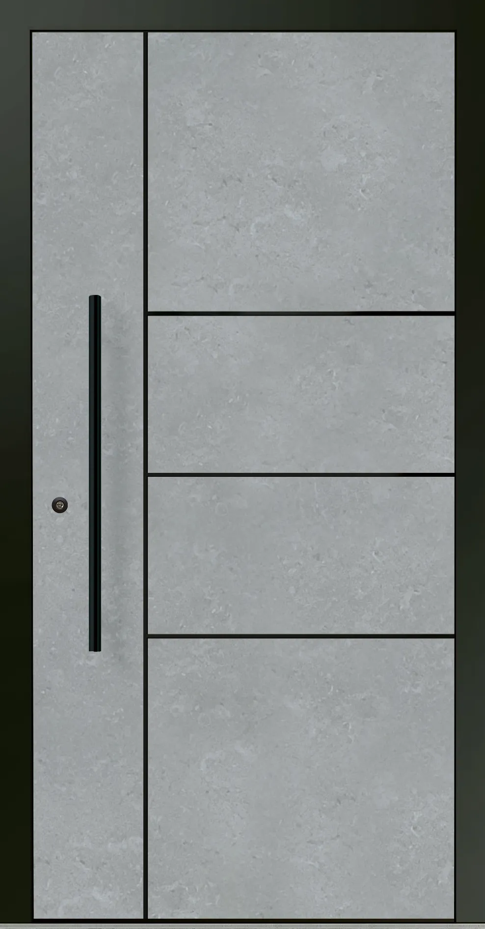 Aluminium-Haustür OptiDoor Blackline 32200D