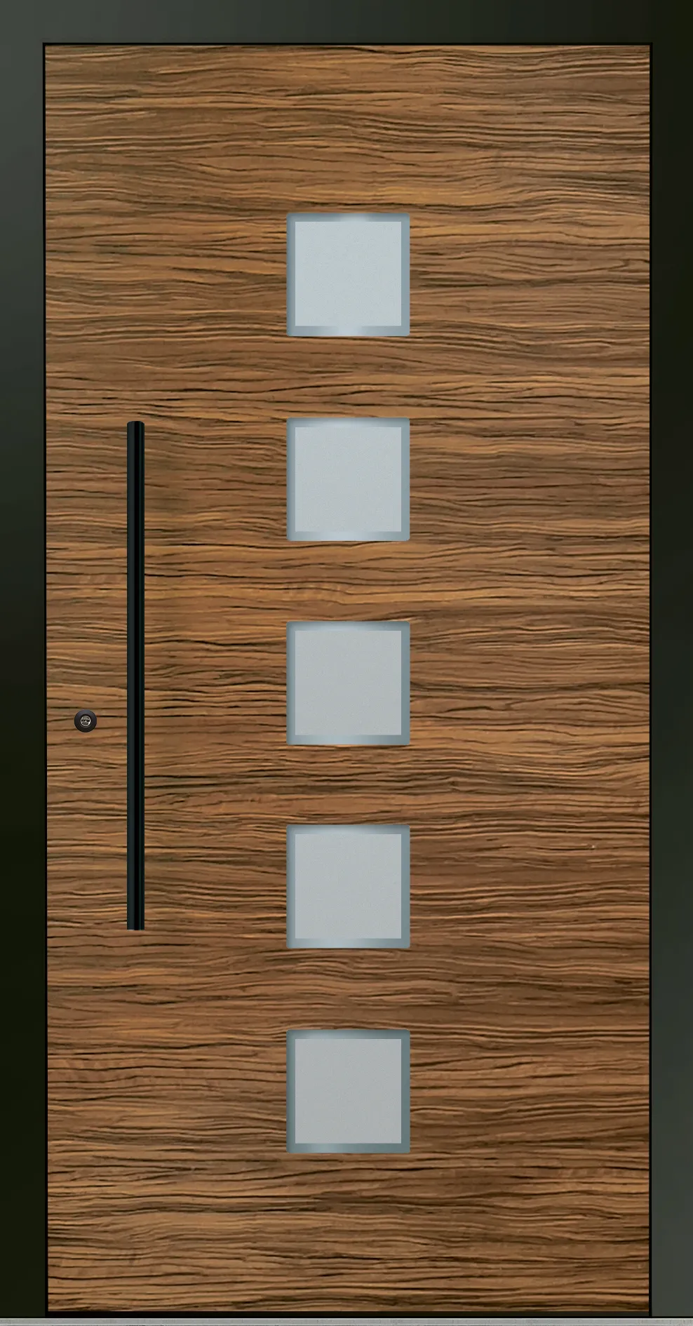 Aluminium-Haustür OptiDoor Blackline 30640D