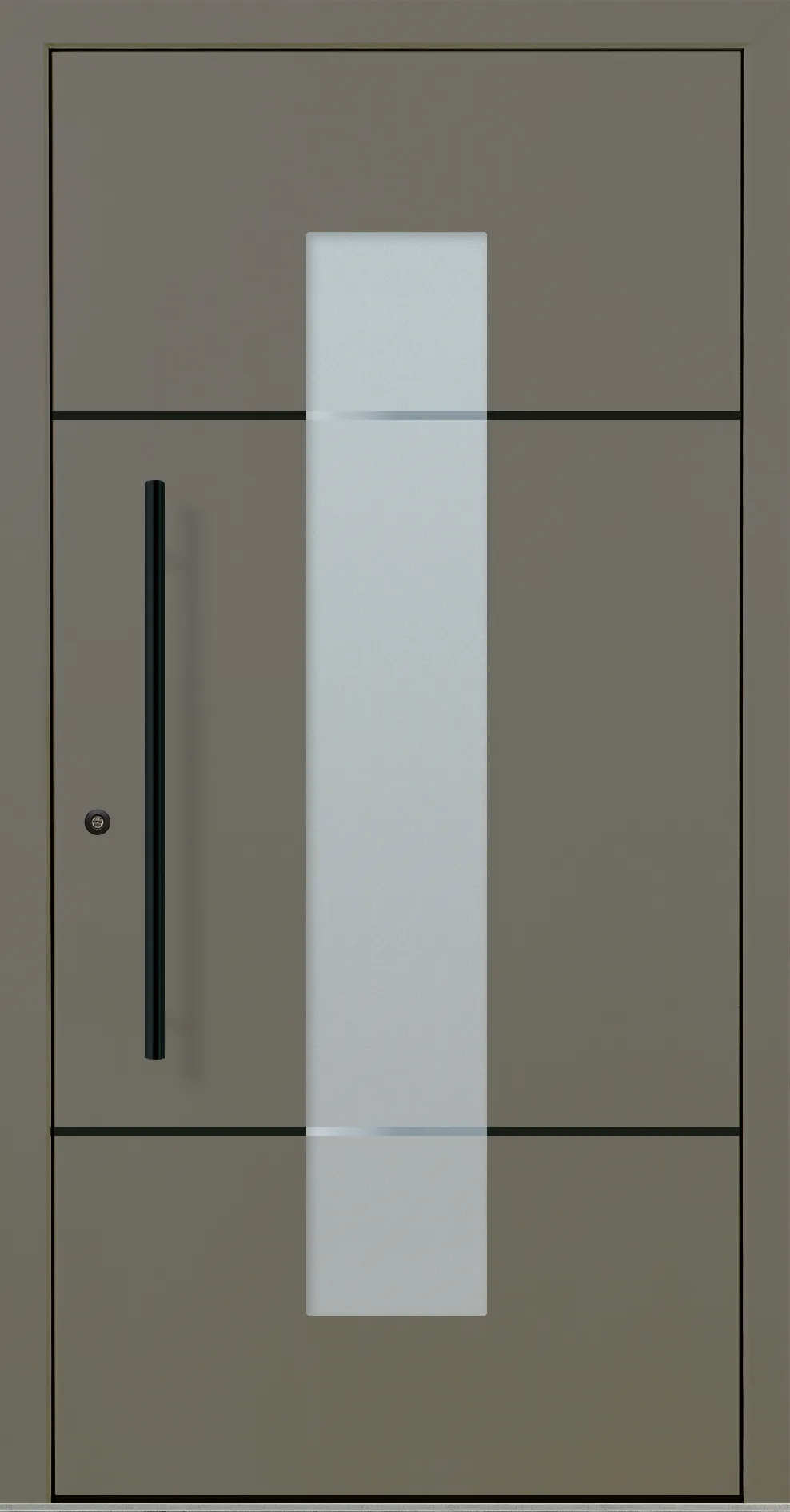 Aluminium-Haustür OptiDoor Blackline 32112D