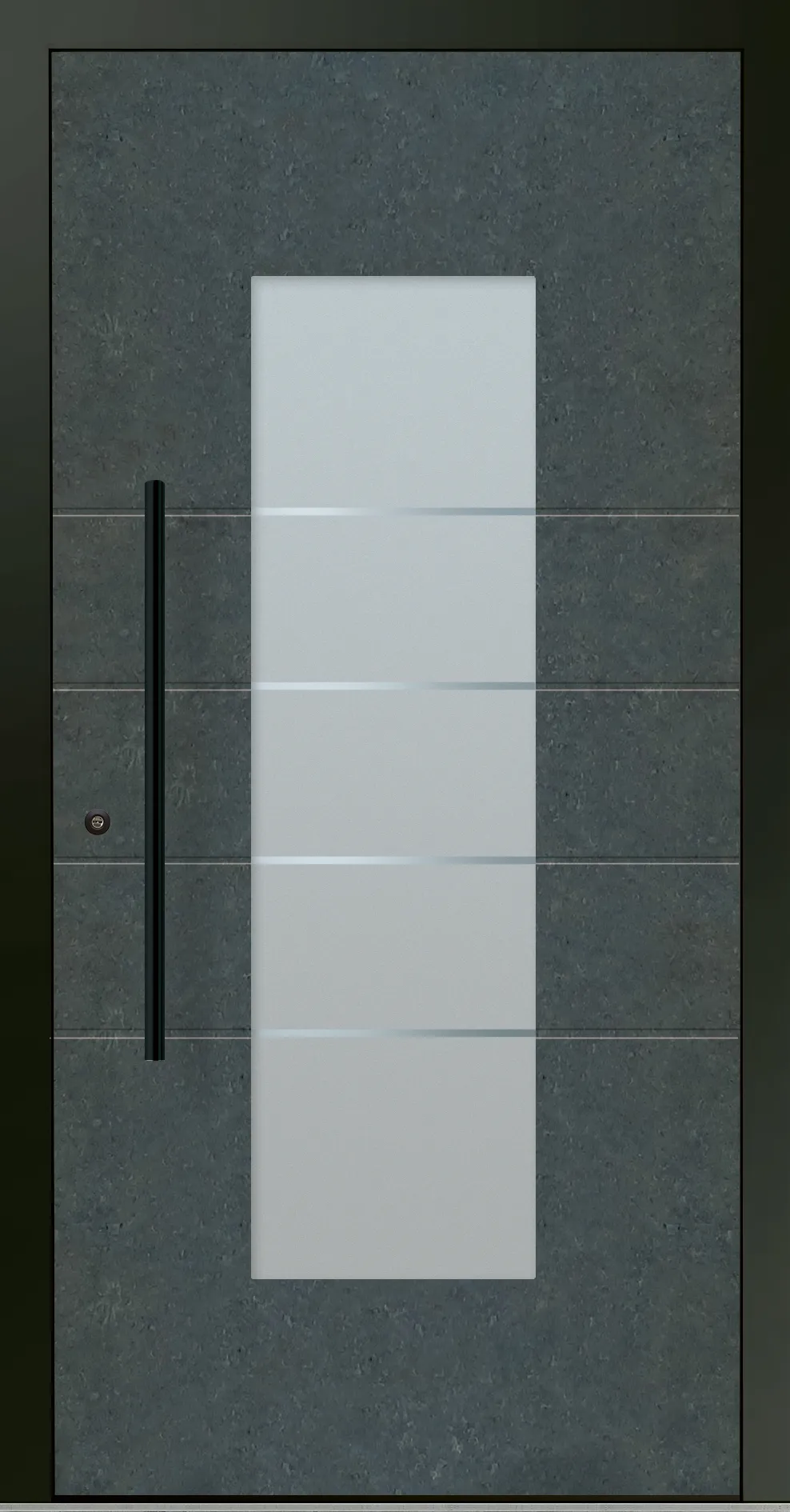 Aluminium-Haustür OptiDoor Blackline 30481D