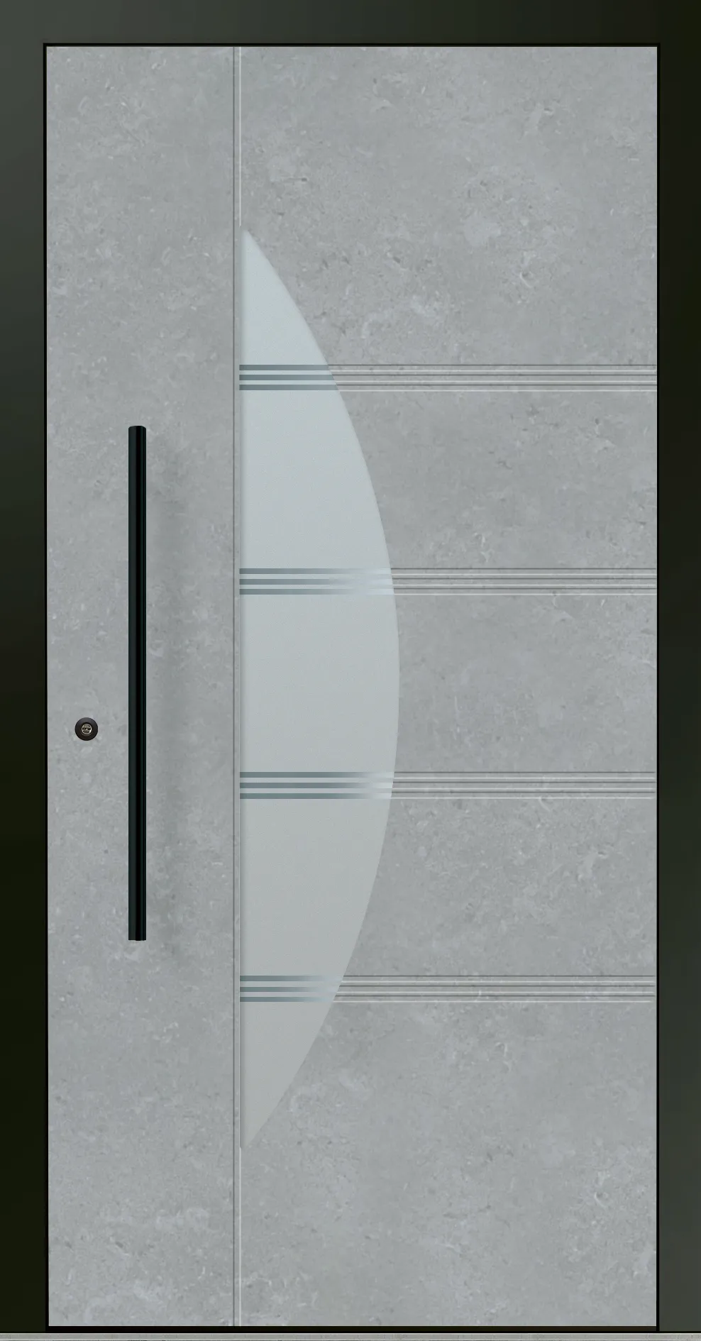 Aluminium-Haustür OptiDoor Blackline 30912D