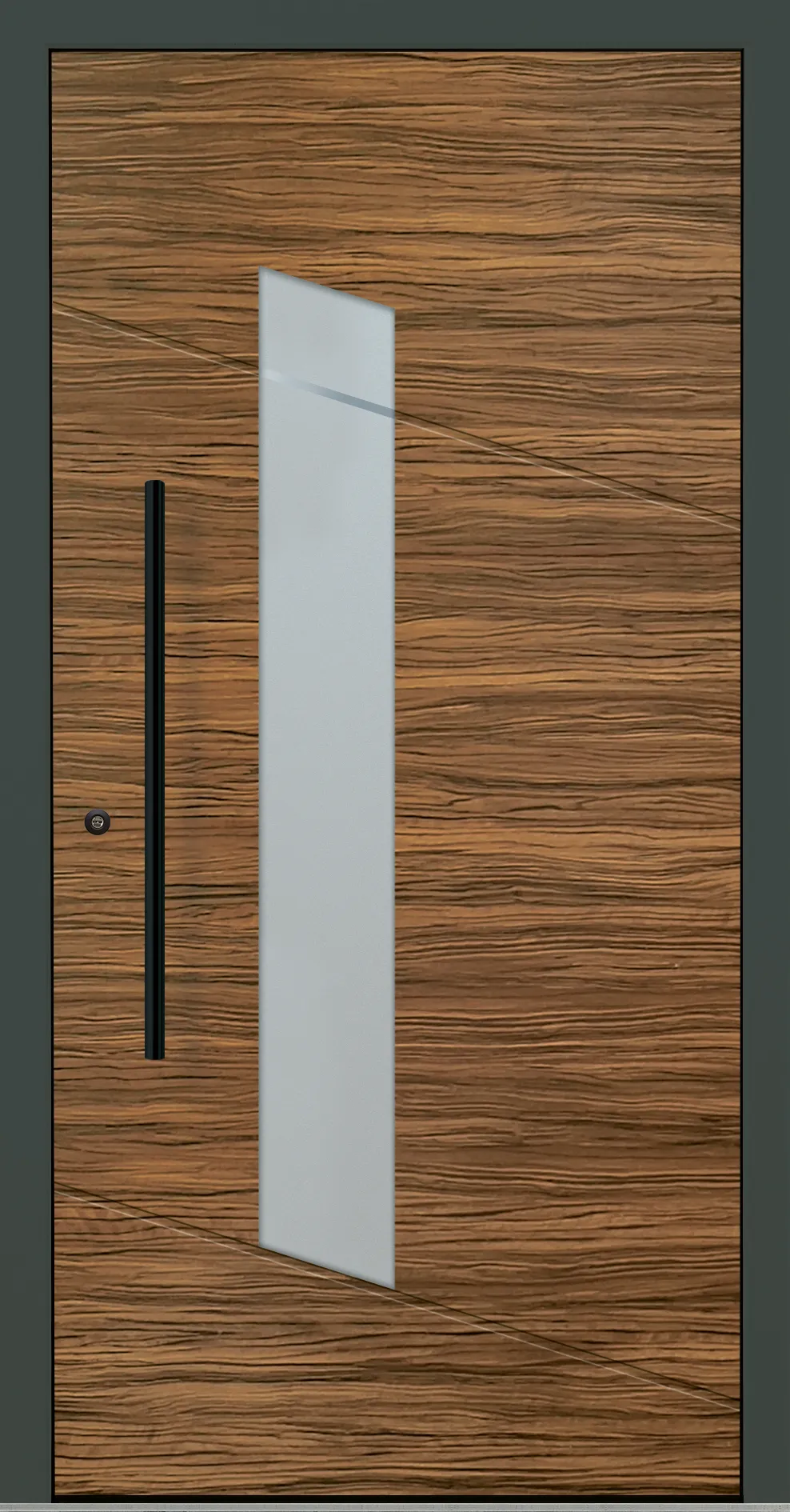 Aluminium-Haustür OptiDoor Blackline 32588D