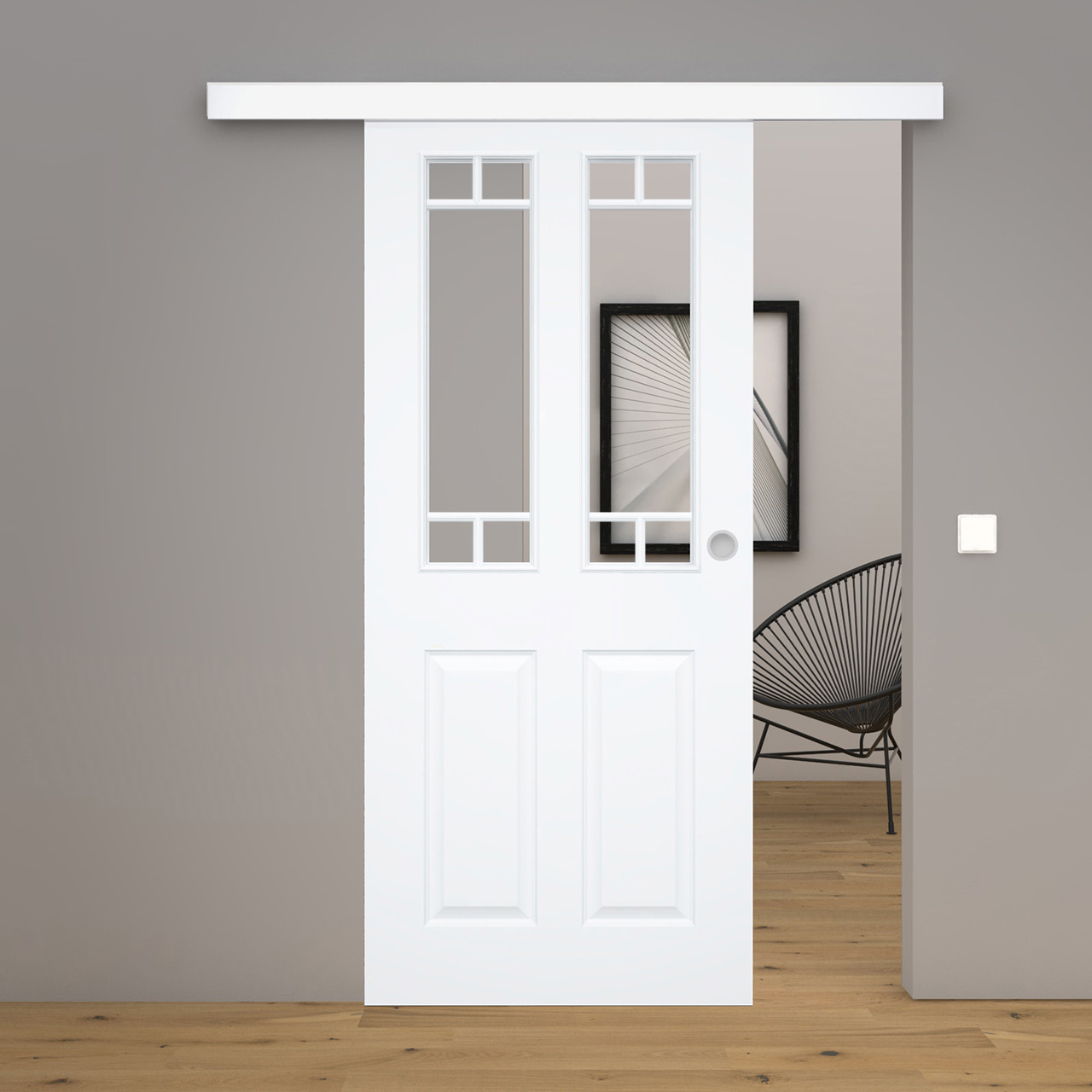 Schiebetür Blanco 19FS Weißlack