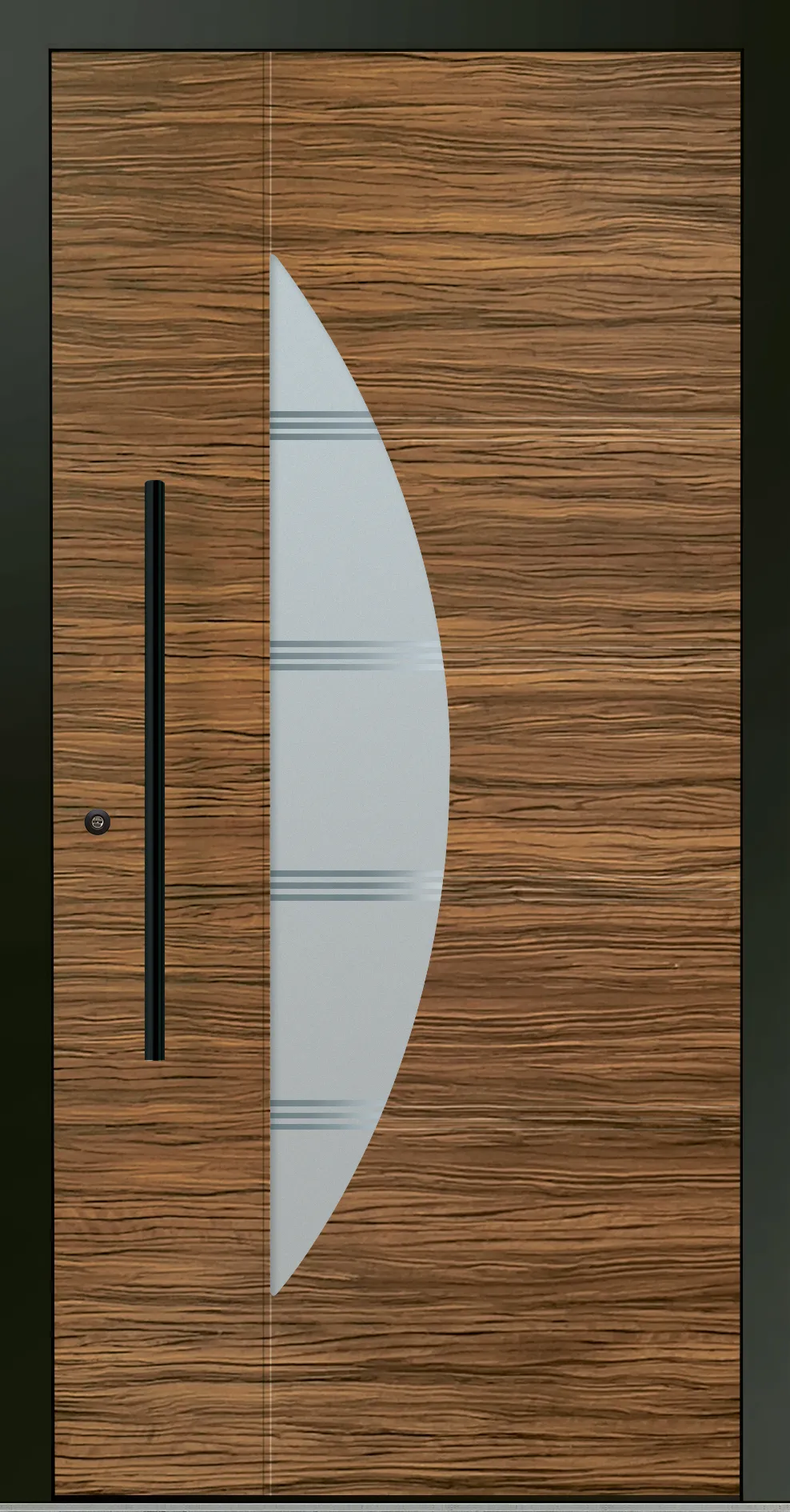 Aluminium-Haustür OptiDoor Blackline 30912D
