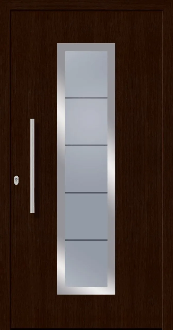 SecuDoor Design 10840LD-2 Kunststoffhaustür Mooreiche
