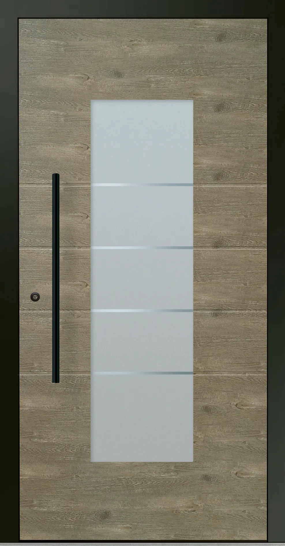 Aluminium-Haustür OptiDoor Blackline 30481D