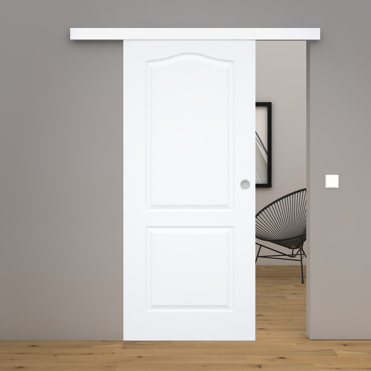 Schiebetür Blanco 2FS Weißlack