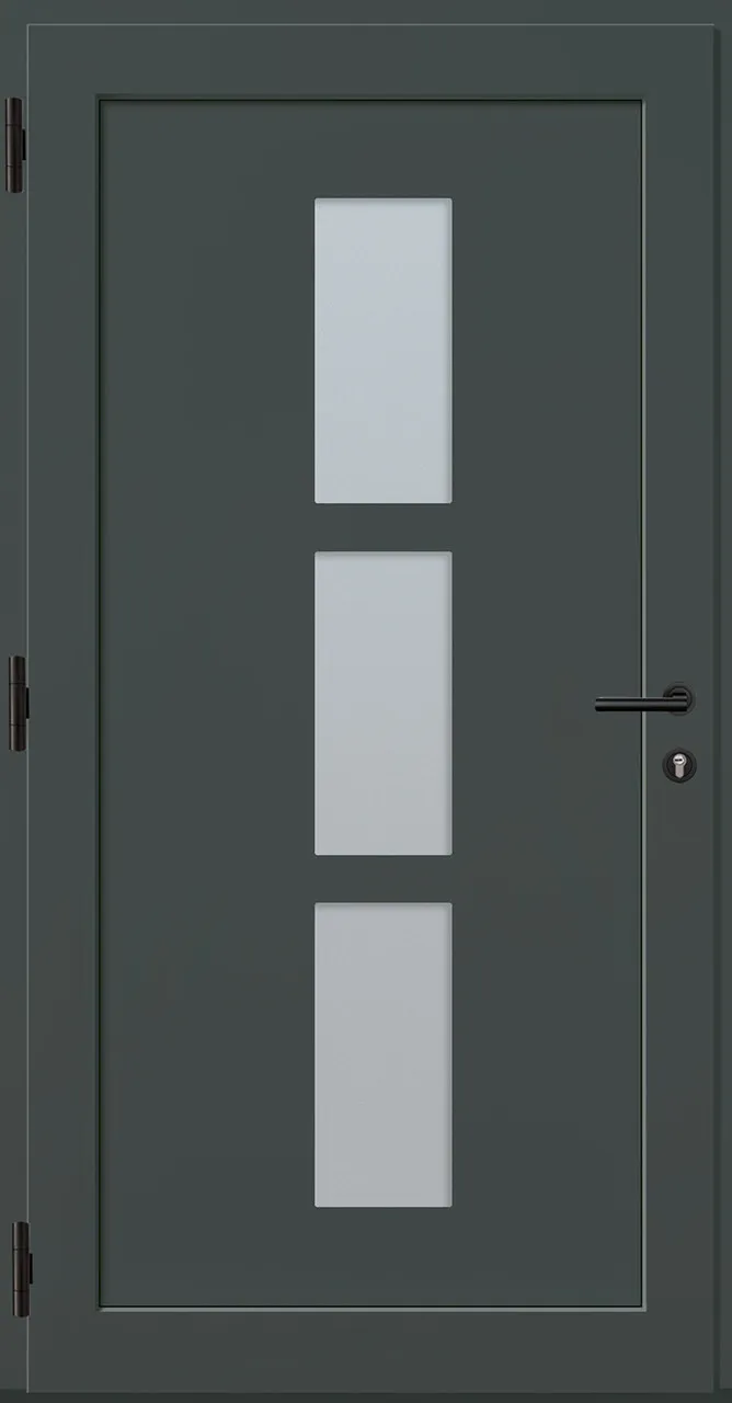 Aluminium-Haustür OptiDoor Power Blackline 38112P