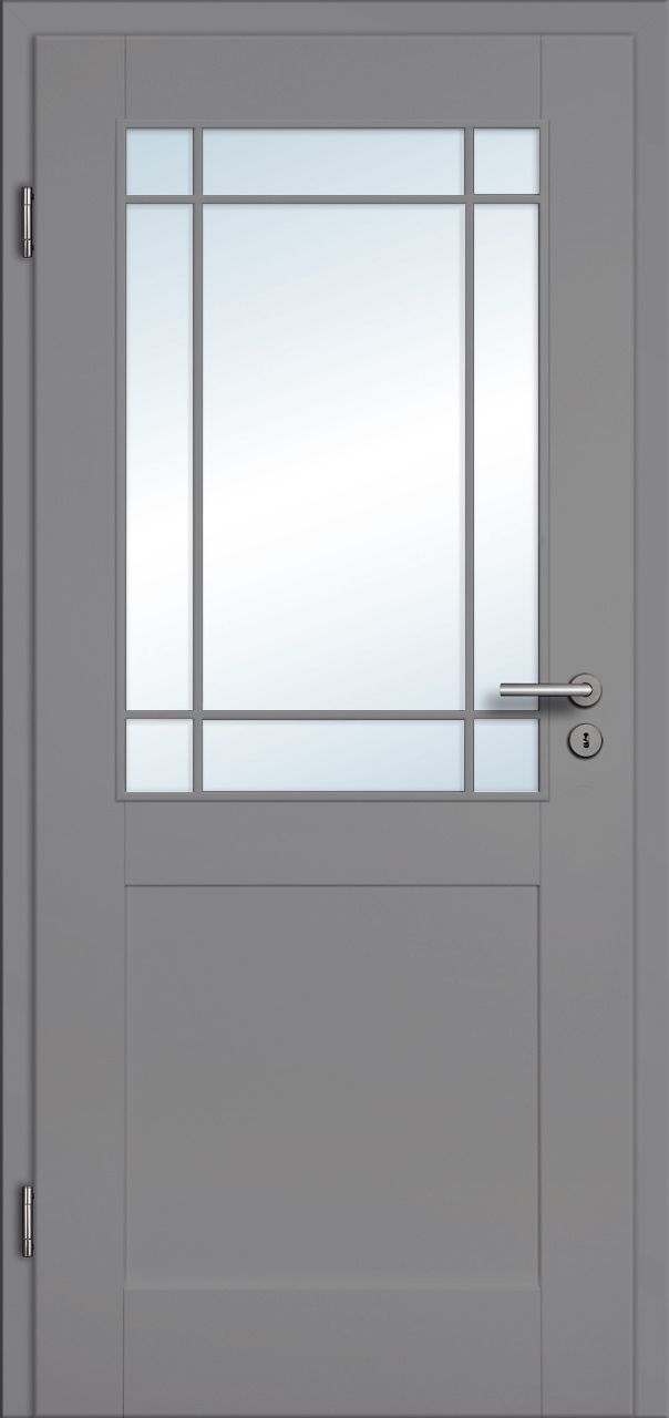 Füllungs-Designtür Pur Design 9FS Grau | Türenheld