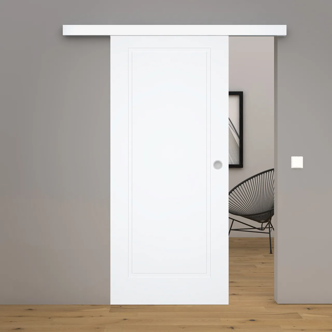 Kontur-Design-Schiebetür Blanco Flair BS Weißlack
