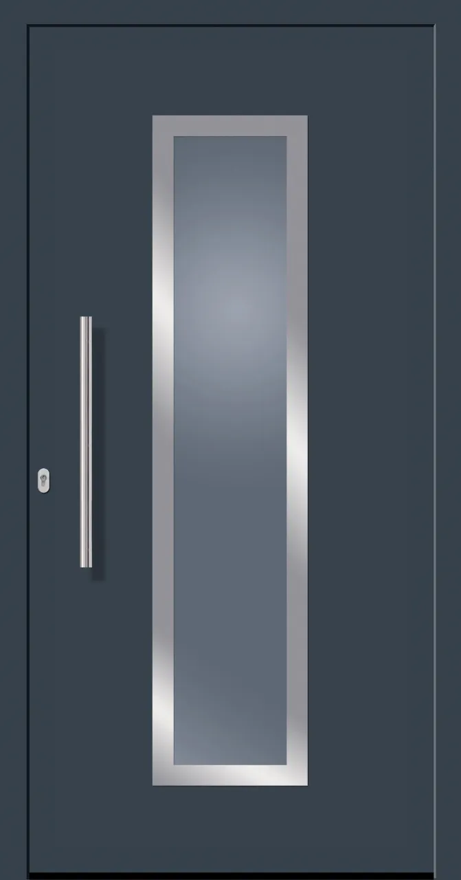 SecuDoor Design 10840LD Kunststoffhaustür Anthrazit