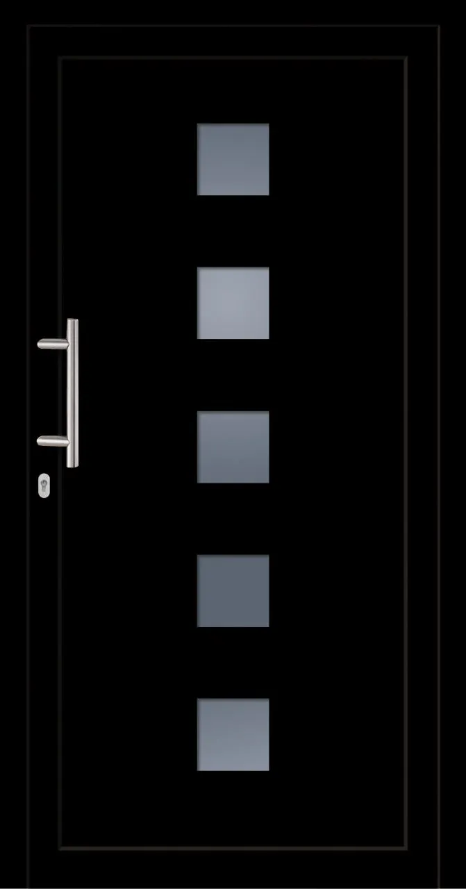 SecuDoor Power 10859P Kunststoffhaustür Schwarzbraun
