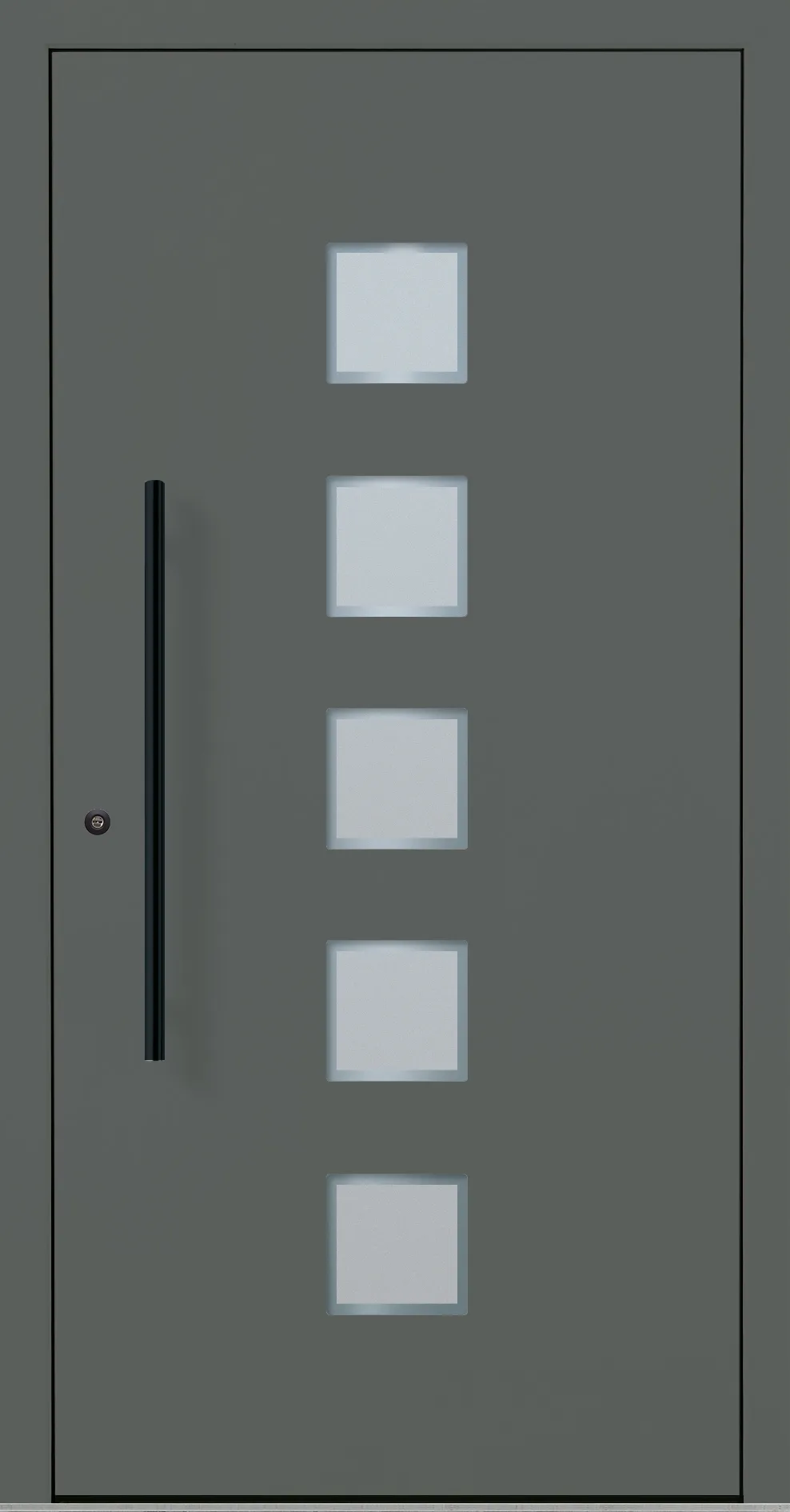 Aluminium-Haustür OptiDoor Blackline 30640D