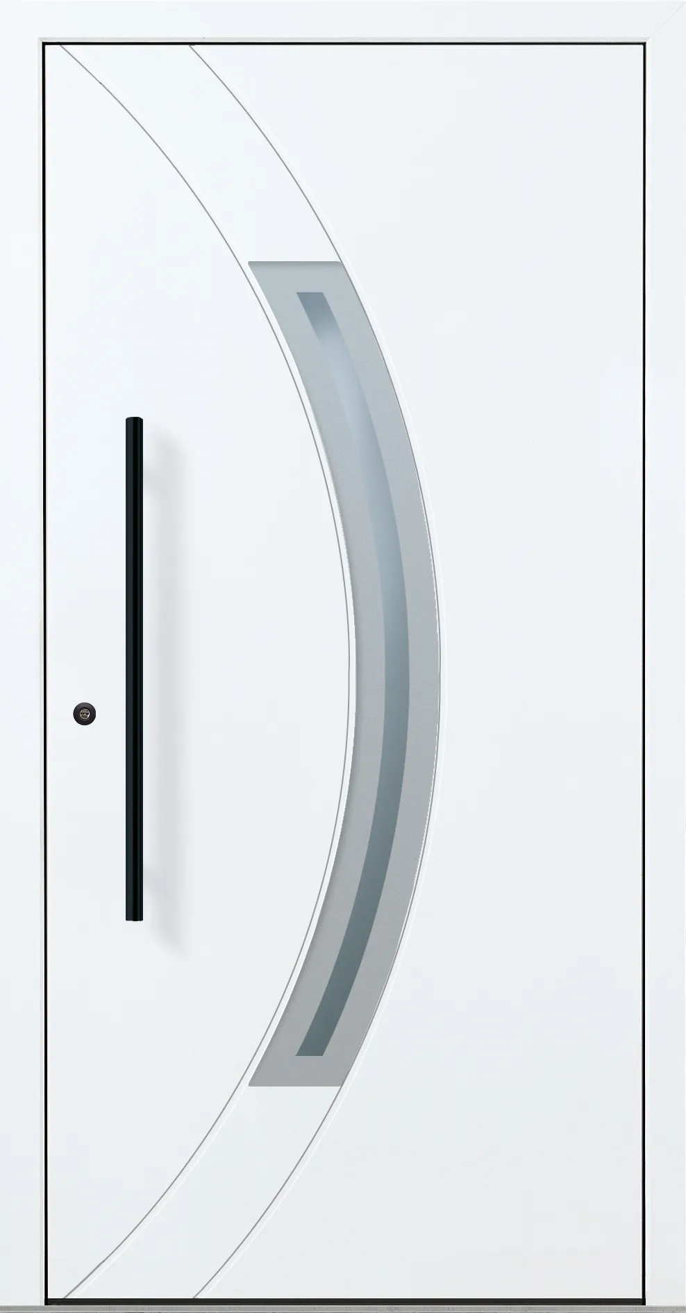 Aluminium-Haustür OptiDoor Blackline 32110D