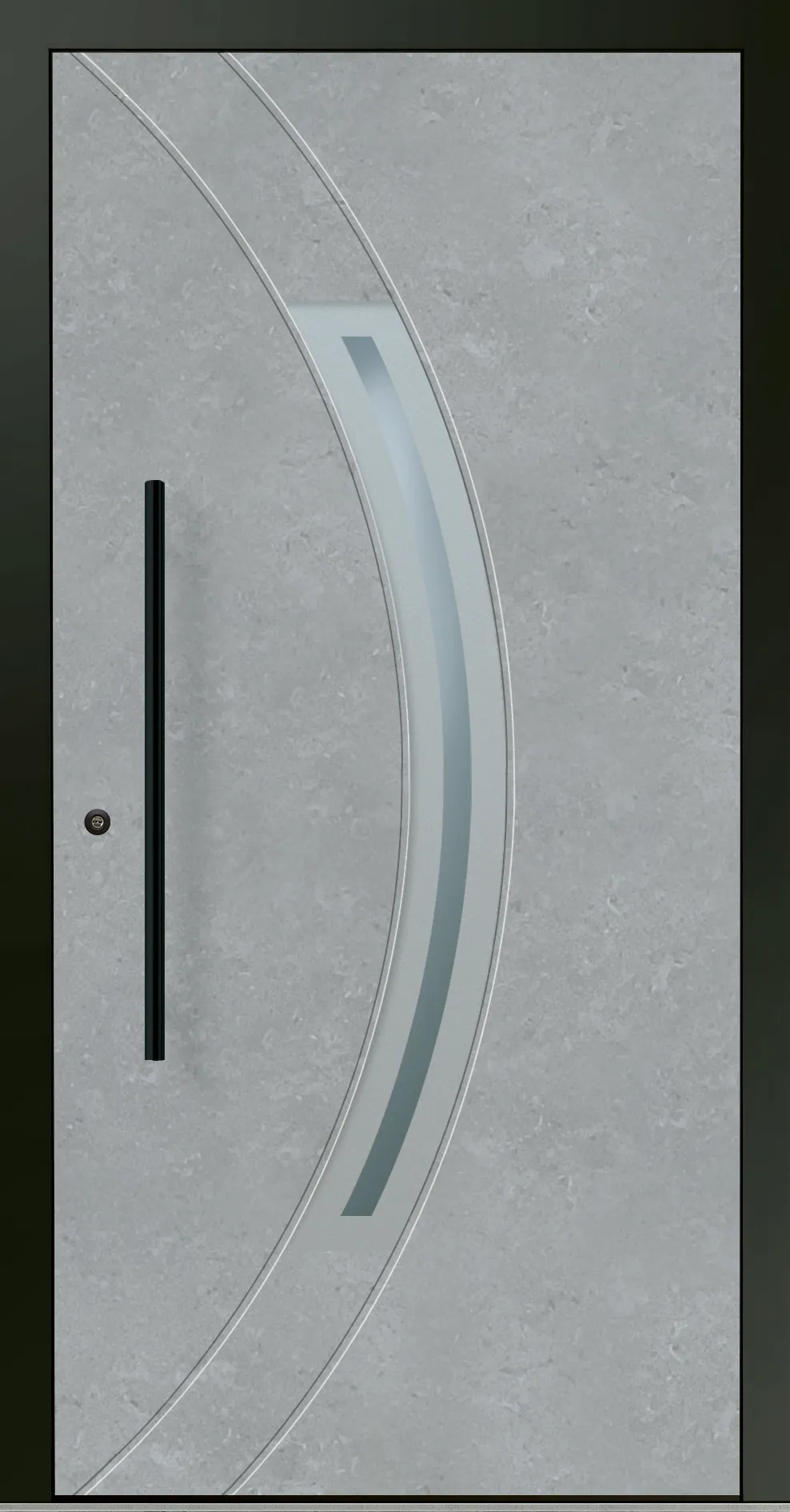 Aluminium-Haustür OptiDoor Blackline 32110D