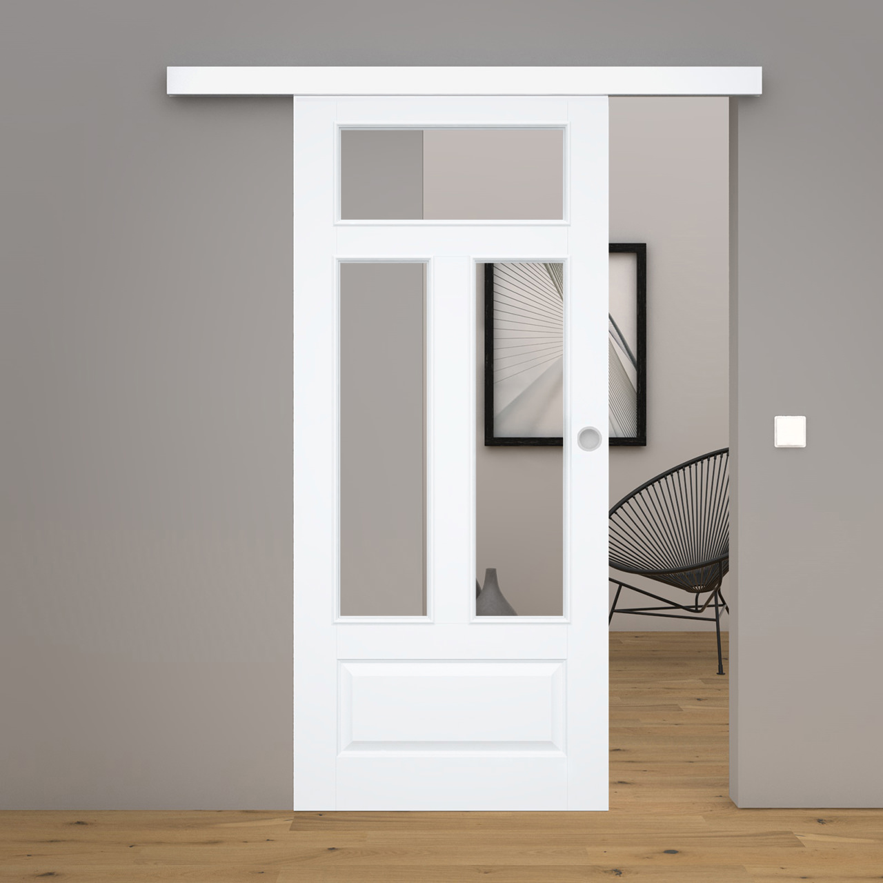 Schiebetür Blanco 11FS Weißlack