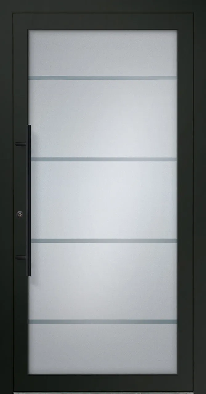 Aluminium-Haustür OptiDoor Power Blackline 38400P