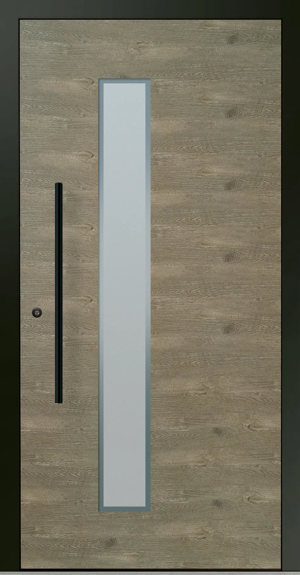 Aluminium-Haustür OptiDoor Blackline 30220D