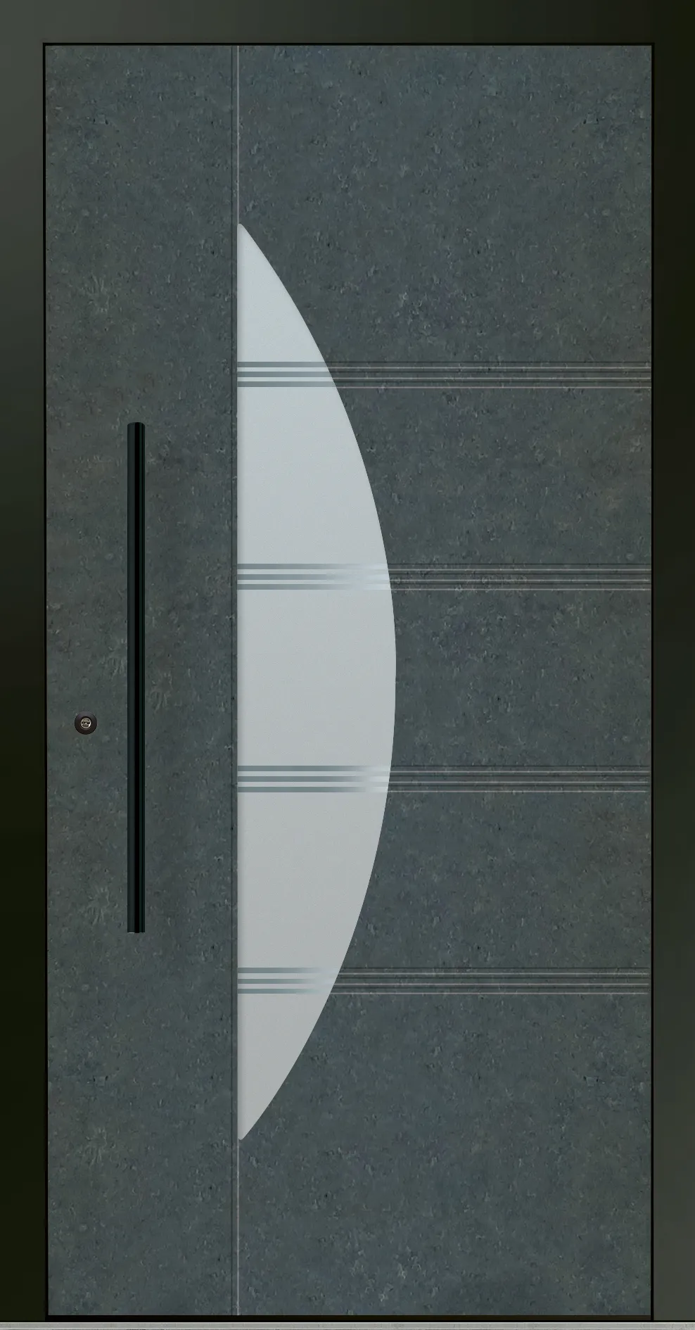 Aluminium-Haustür OptiDoor Blackline 30912D