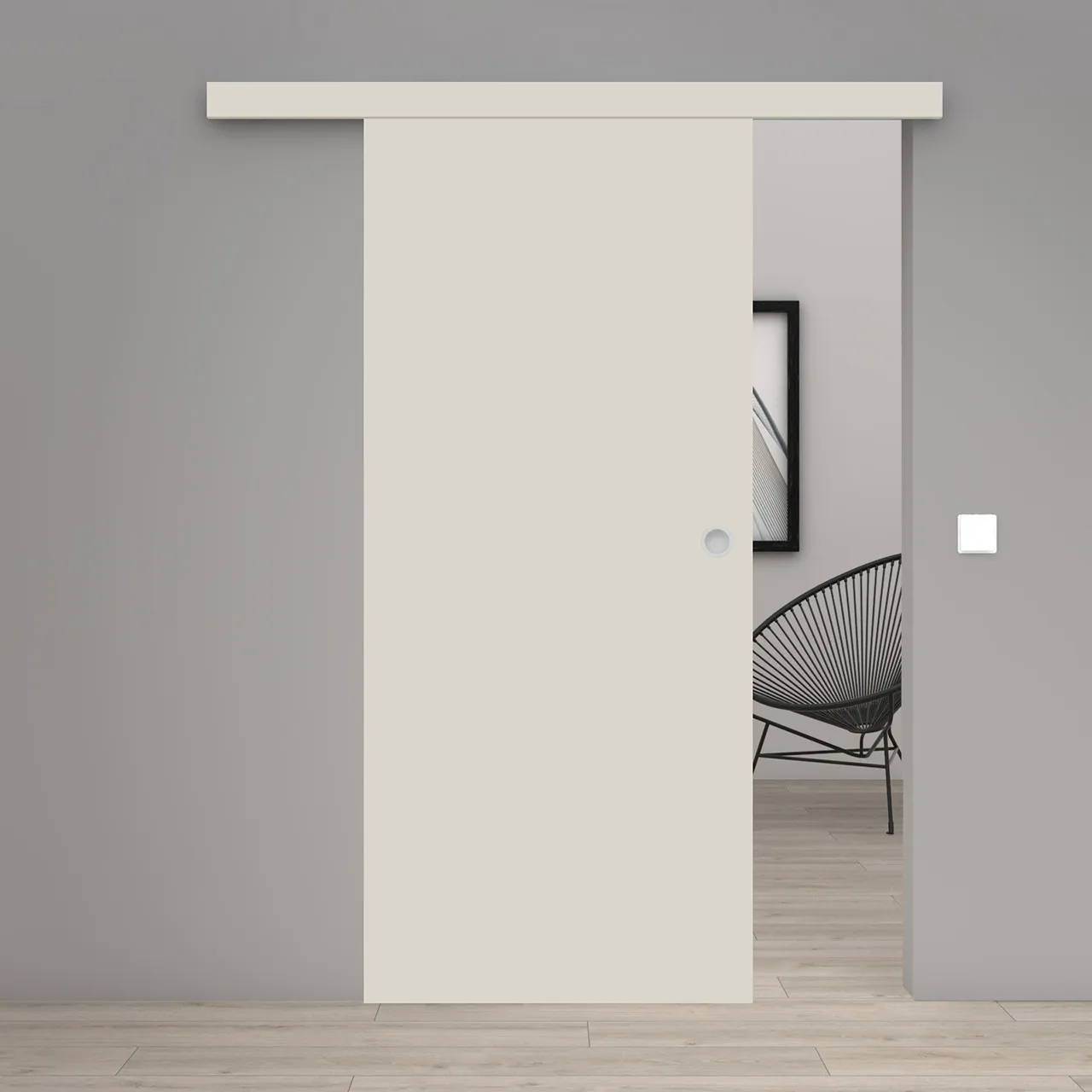 Schiebetür Laminato Angoragrau CPL