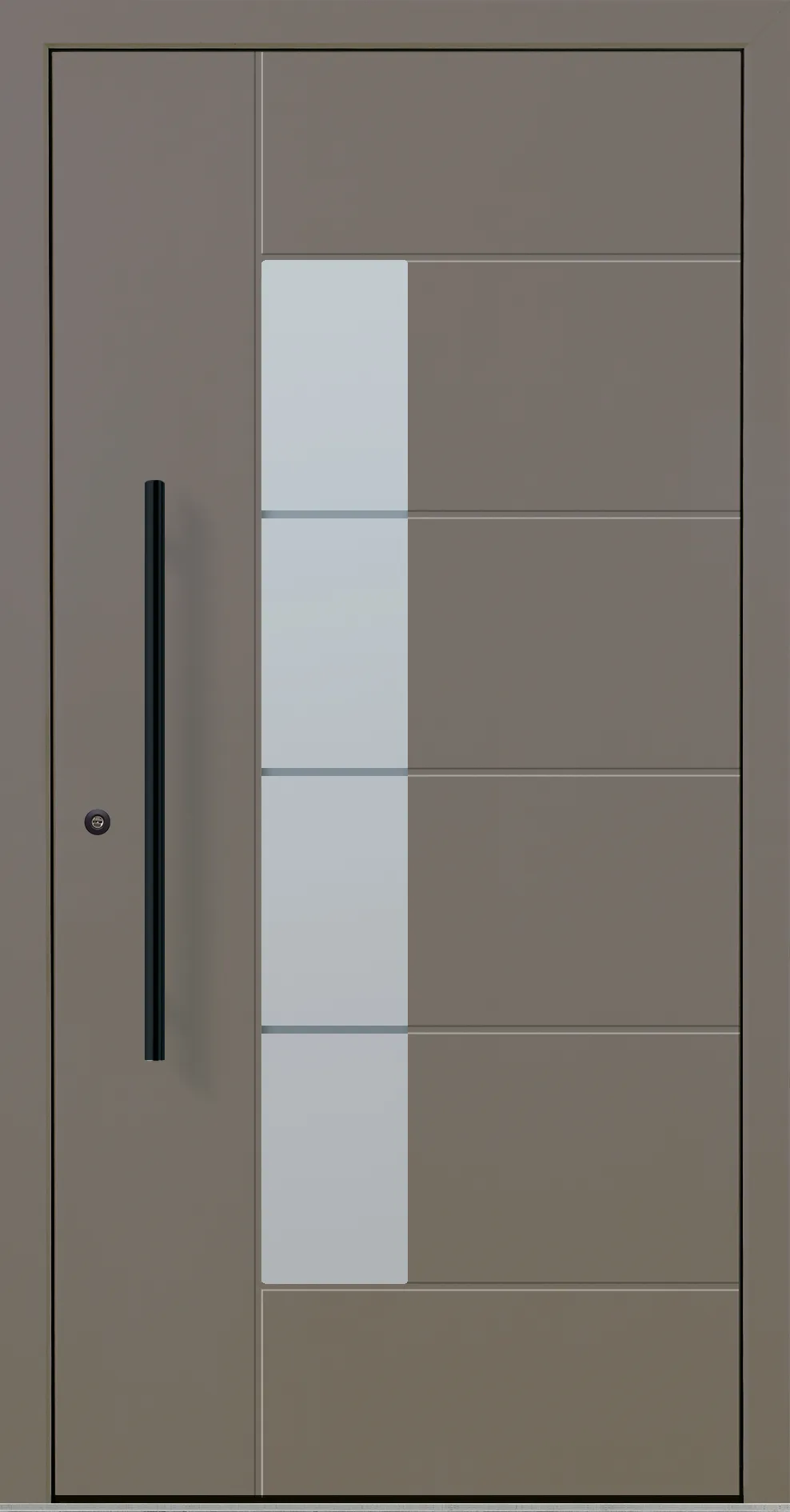 Aluminium-Haustür OptiDoor Blackline 30555D