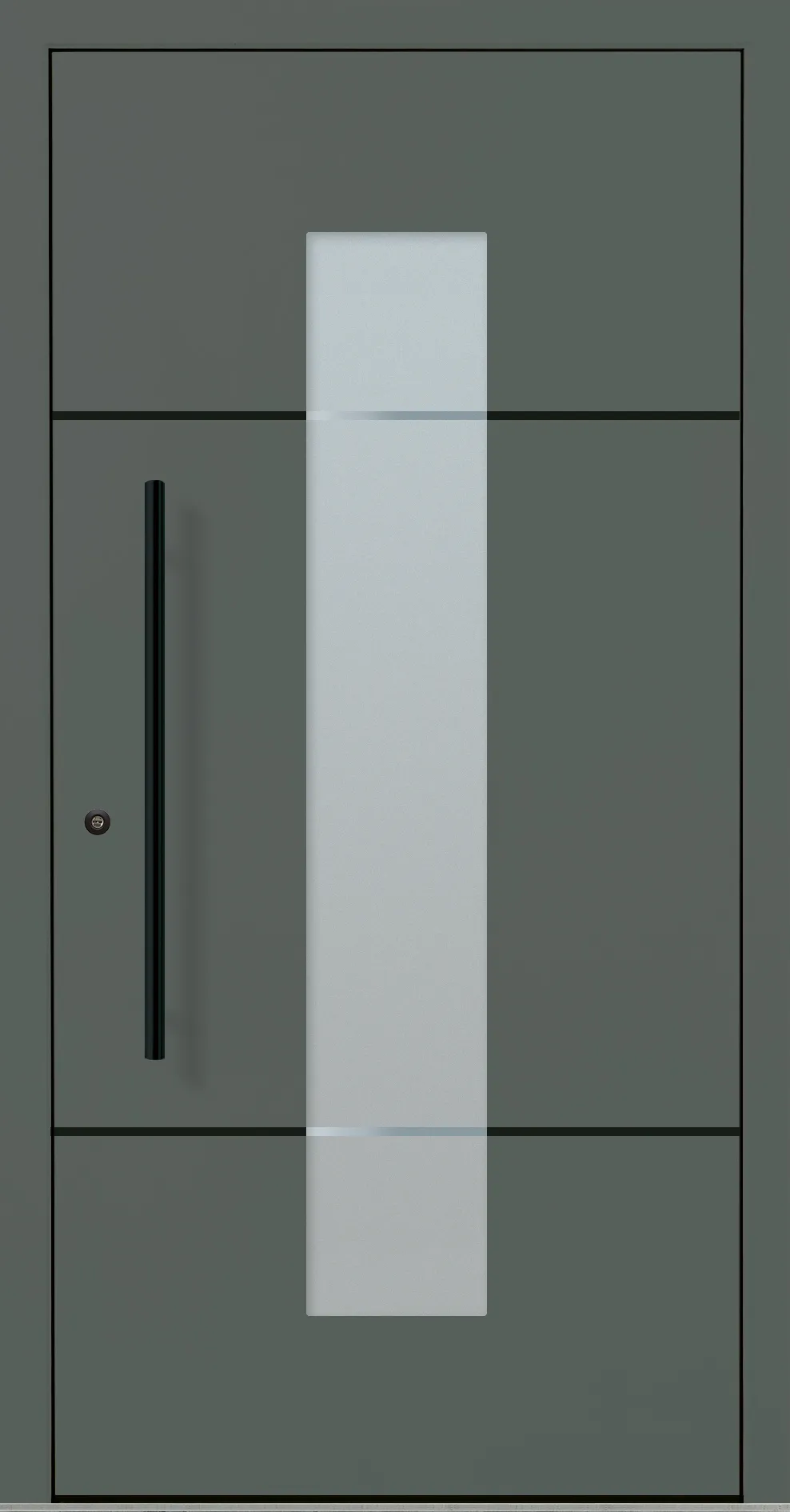 Aluminium-Haustür OptiDoor Blackline 32112D