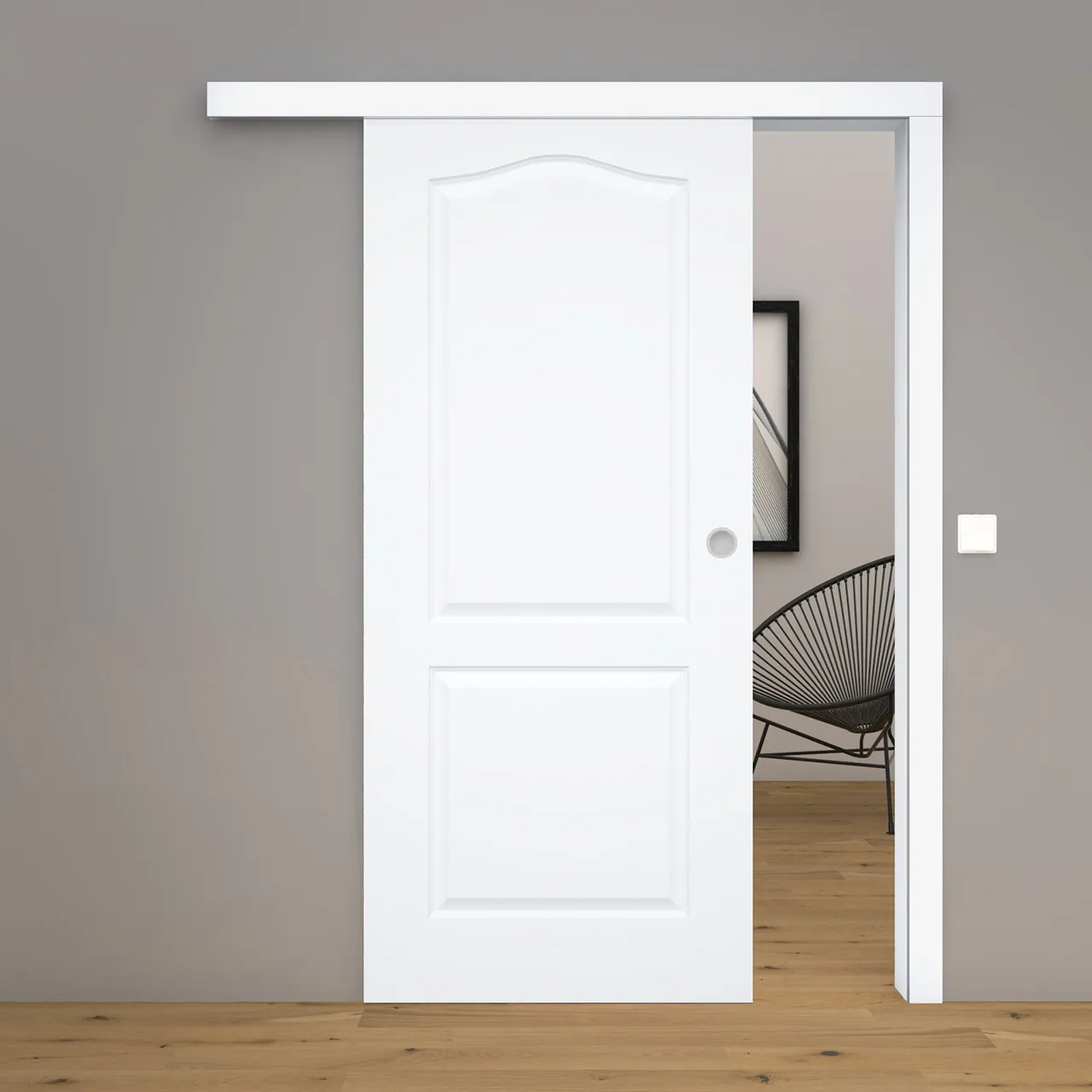 Schiebetür Blanco 2FS Weißlack