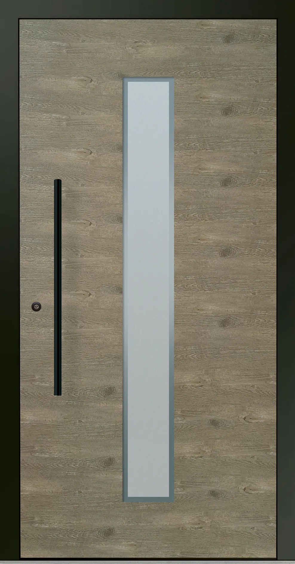 Aluminium-Haustür OptiDoor Blackline 32105D