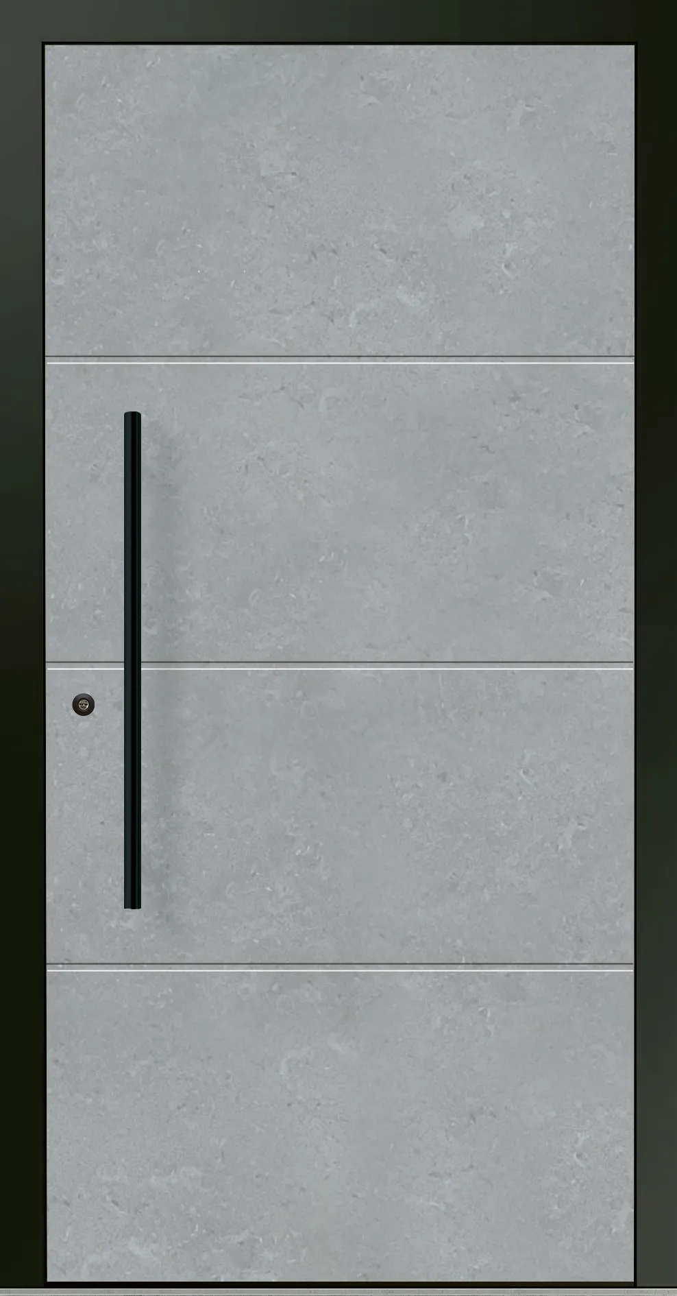 Aluminium-Haustür OptiDoor Blackline 30500D
