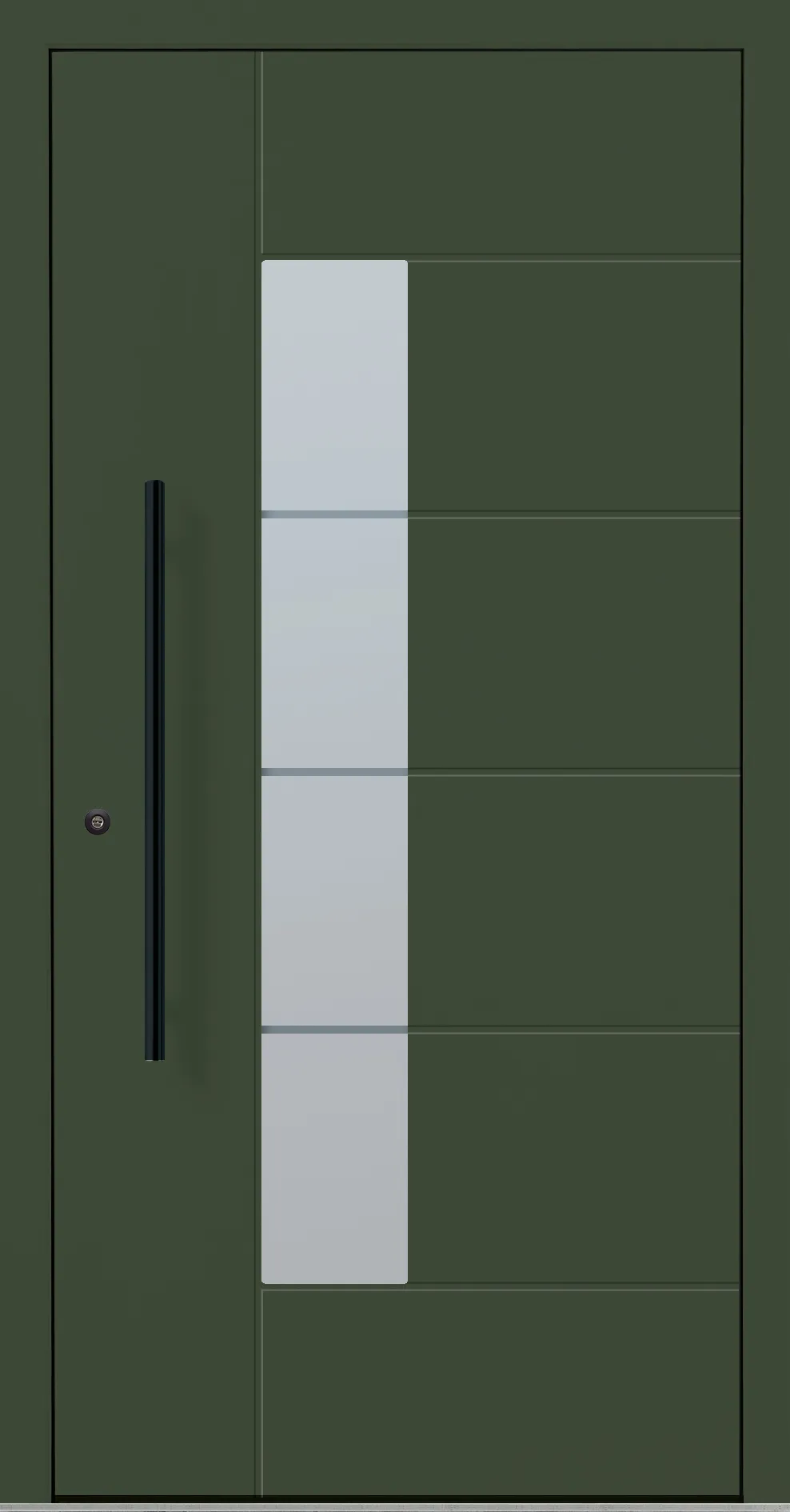 Aluminium-Haustür OptiDoor Blackline 30555D