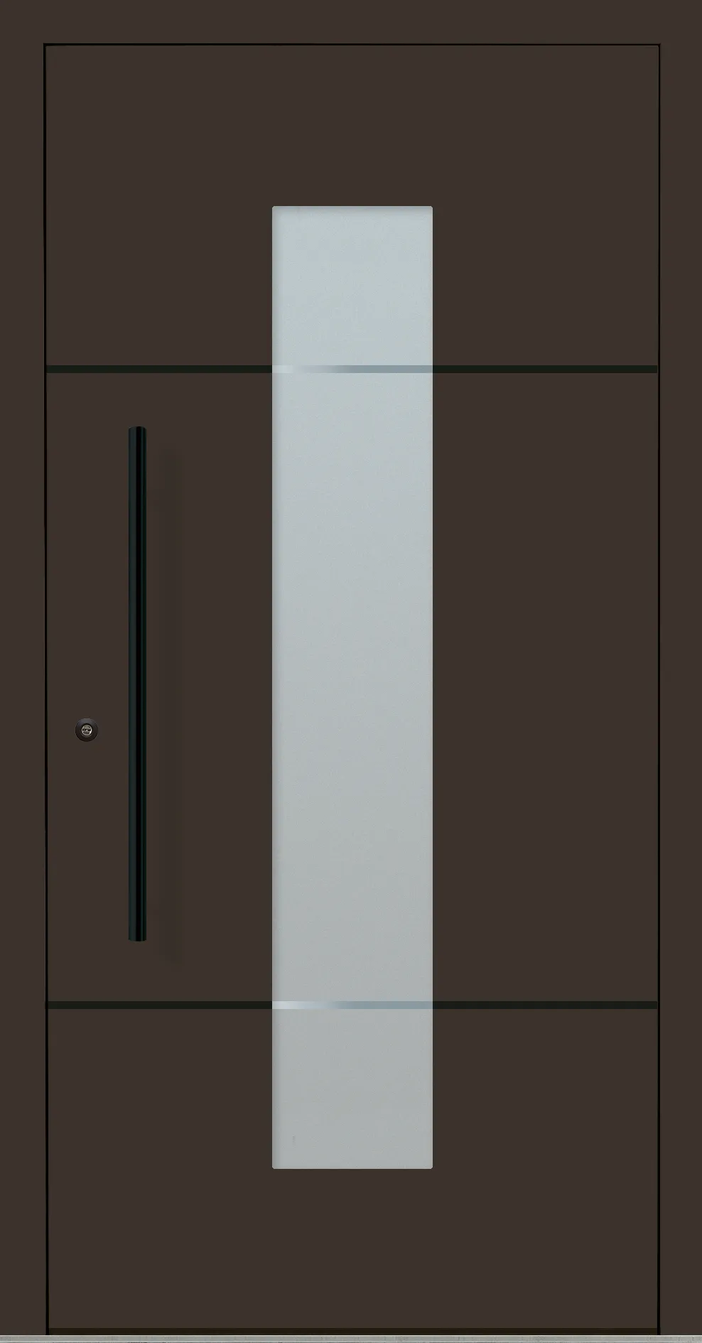 Aluminium-Haustür OptiDoor Blackline 32112D