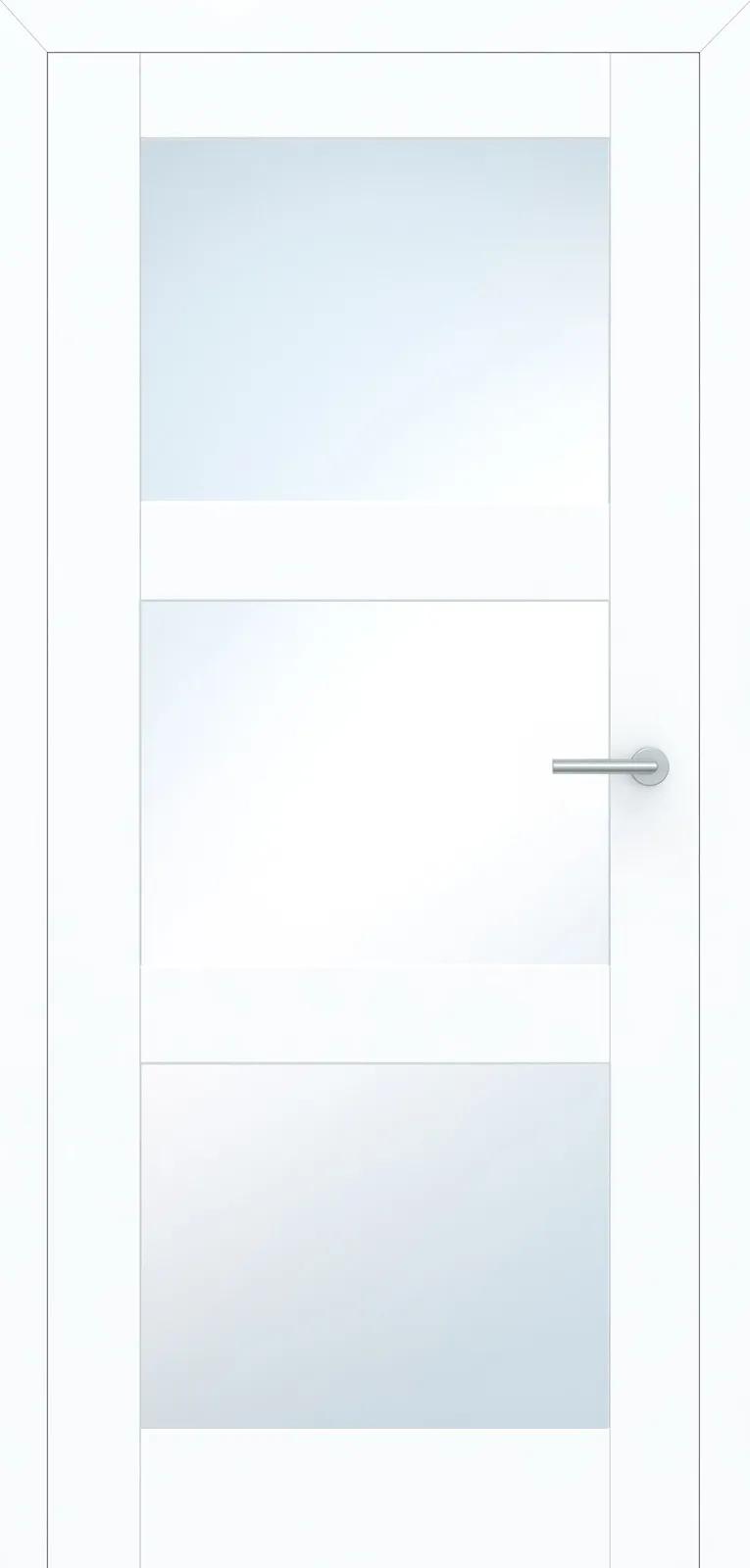Füllungs-Designtür Pur Smart 3FS-LA3 Flat Weißlack neo
