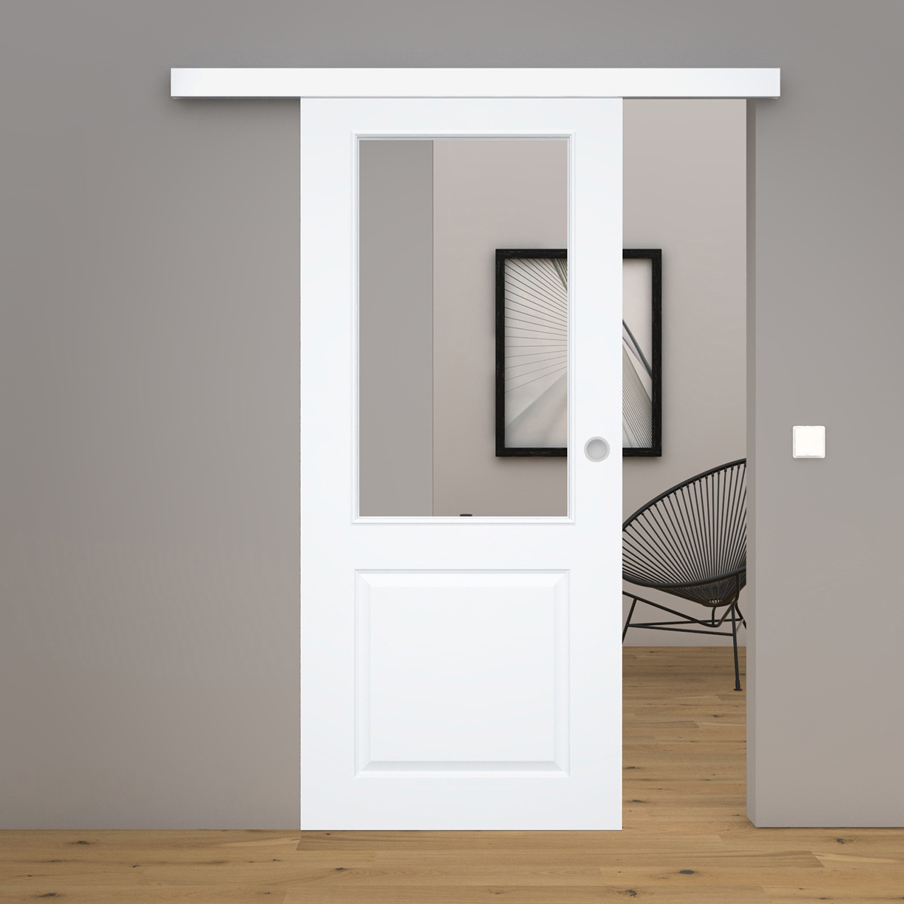 Schiebetür Blanco 8FS Weißlack