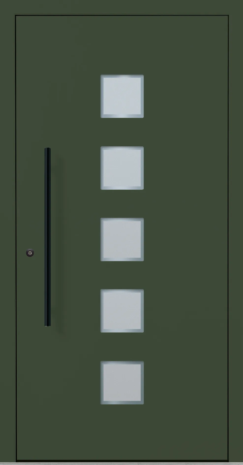 Aluminium-Haustür OptiDoor Blackline 30640D