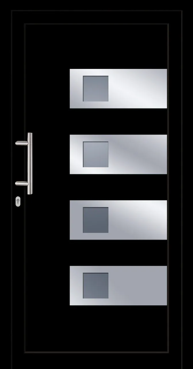 SecuDoor Power 10805P Kunststoffhaustür Schwarzbraun