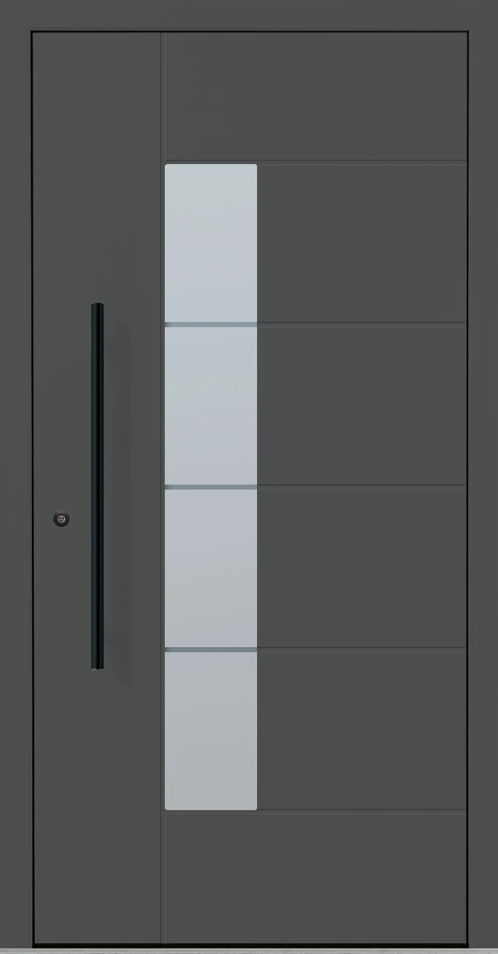 Aluminium-Haustür OptiDoor Blackline 30555D
