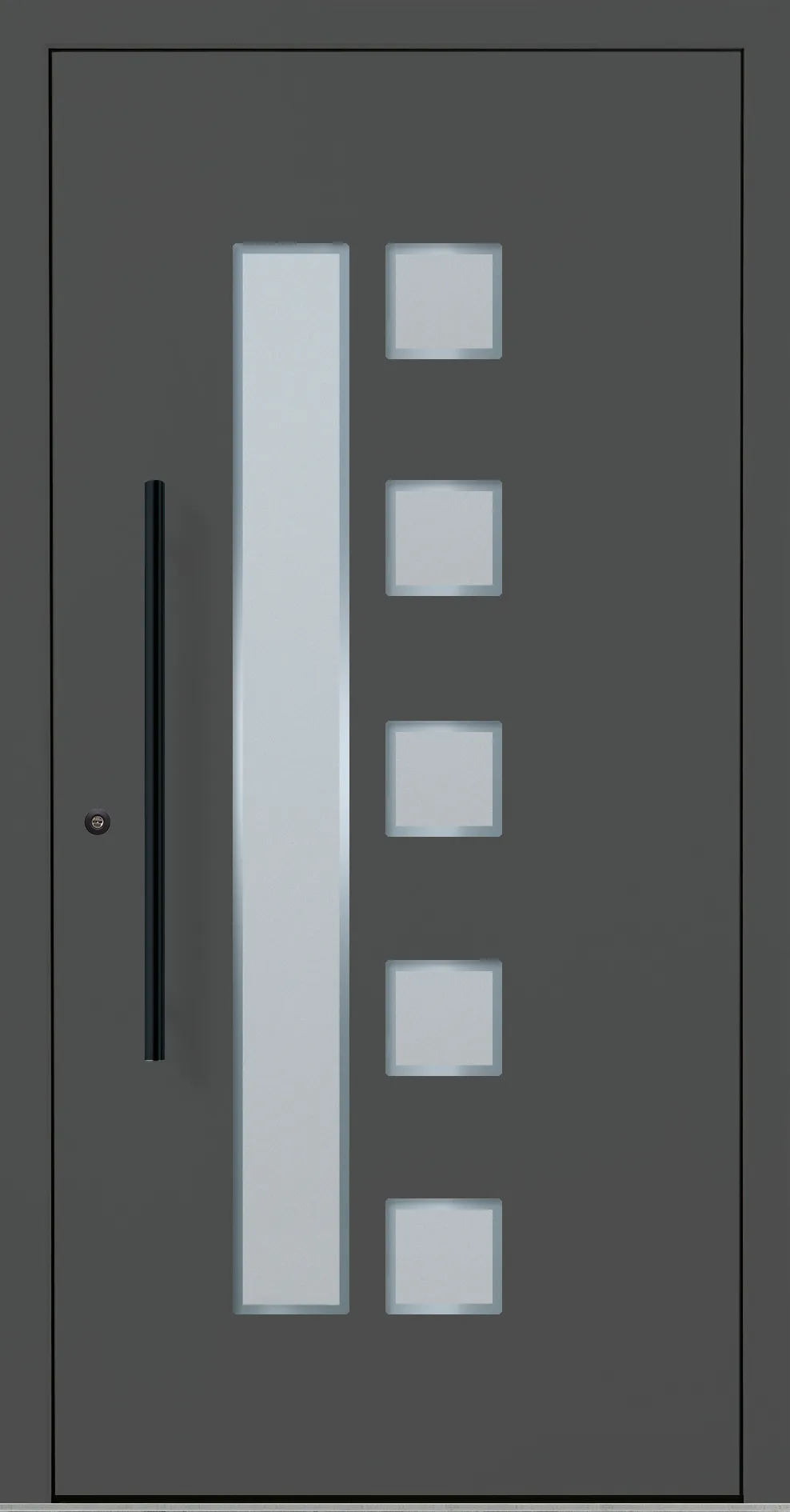 Aluminium-Haustür OptiDoor Blackline 30600D
