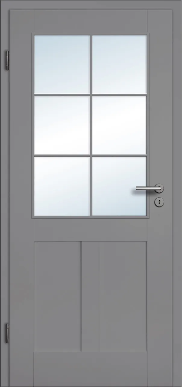 Füllungs-Designtür Pur Design 5FS-2 Grau